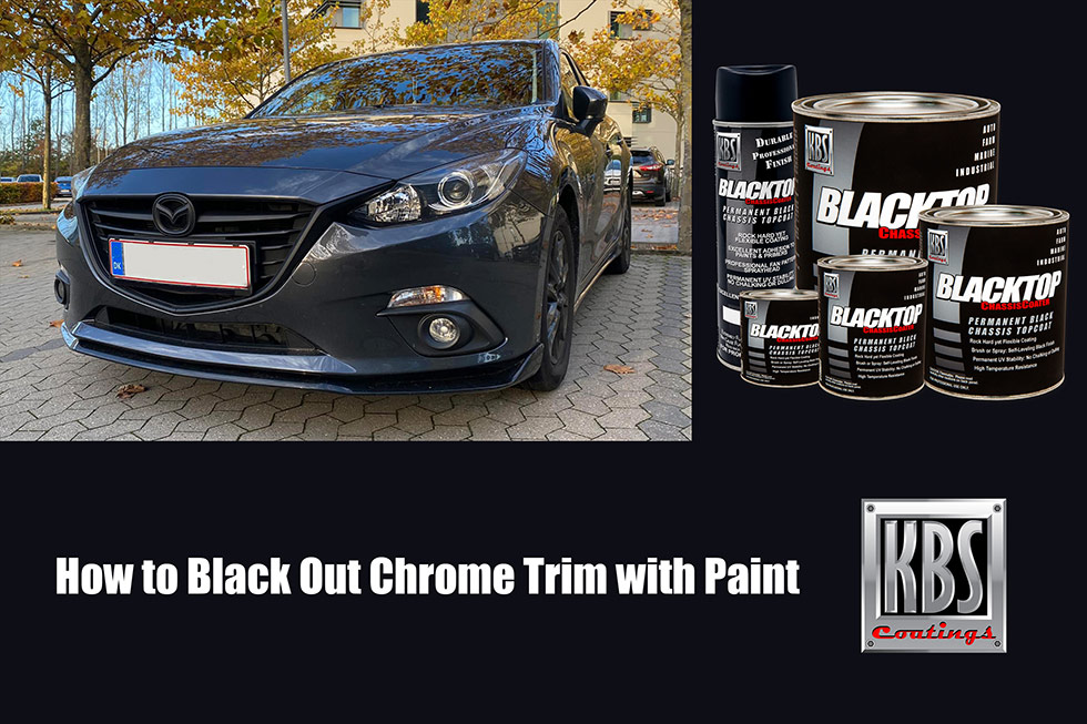 How to Black Out Chrome Trim with Paint