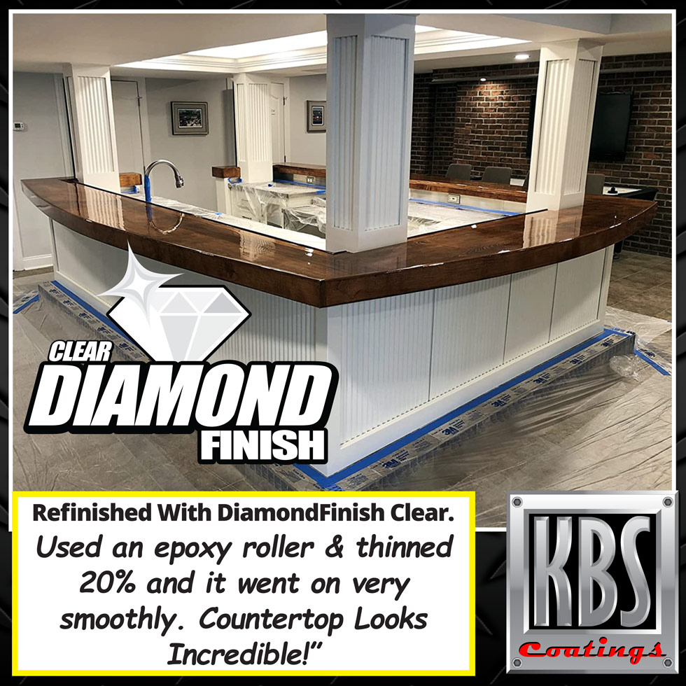 Restoring a Wooden Countertop With DiamondFinish Clear
