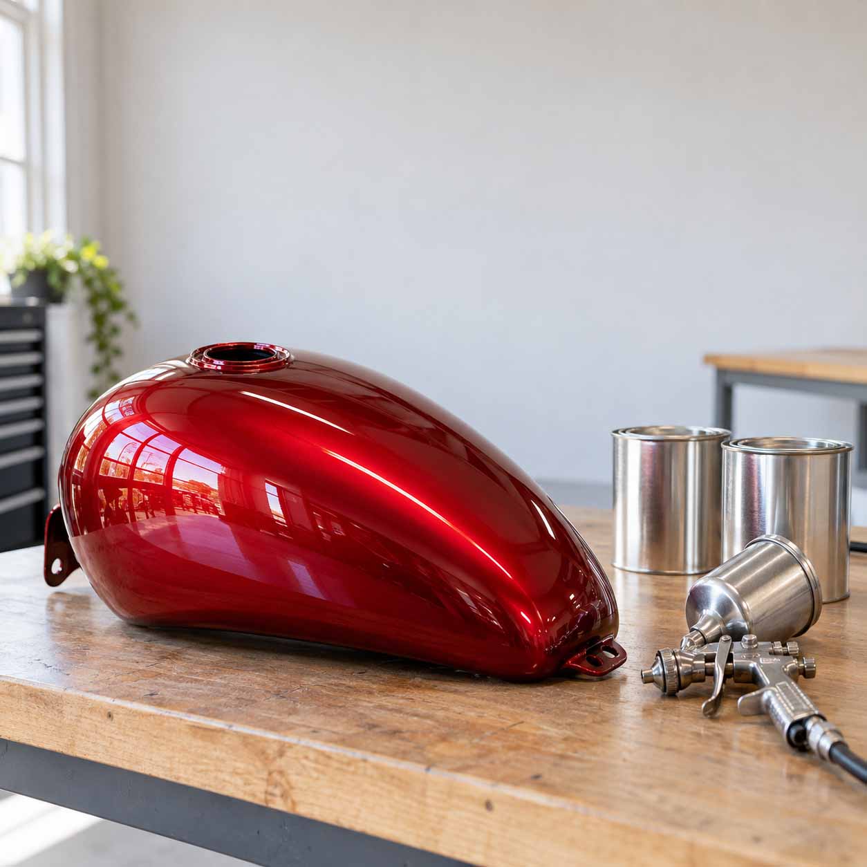 How to Paint a Motorcycle Gas Tank With KBS MAXX and MAXX Clear