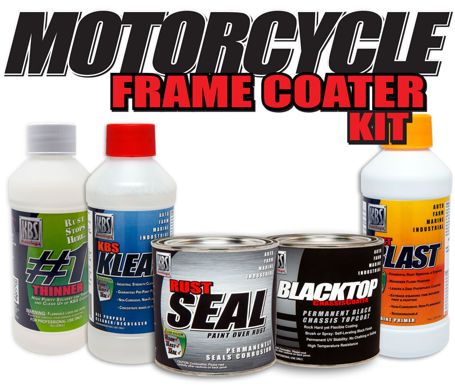 The Motorcycle Frame Coater Kit Has Everything Needed to Remove Rust