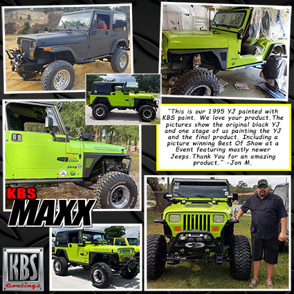 KBS MAXX - Single Stage, Solid Color UV Stable 2K Durable Top Coat Paint