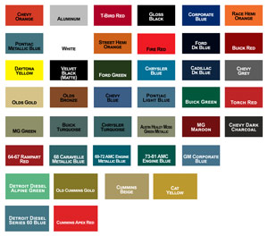 Motor Coater Engine Paint Colors