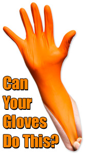 Safety Orange Nitrile Gloves