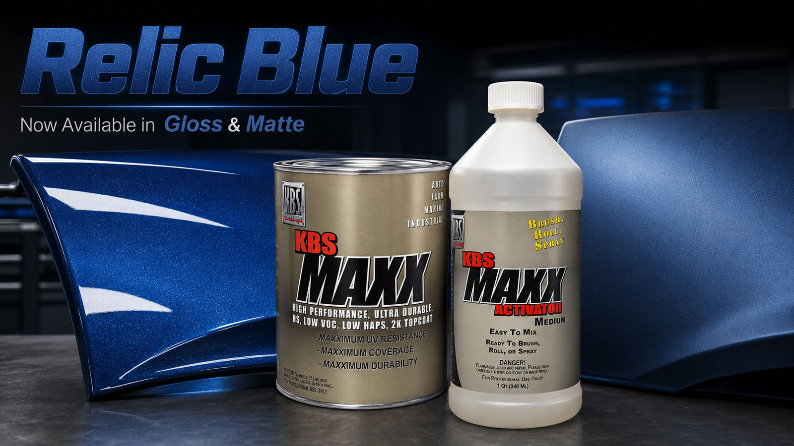 Introducing Relic Blue: A New Metallic Blue Color for KBS MAXX