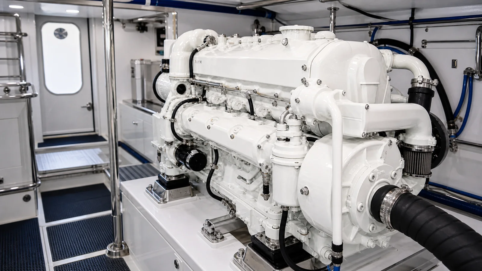 Sea Foam White Motor Coater: The Engine Enamel Built for Lugger Marine Diesel Owners