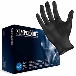 SemperForce Black Nitrile Gloves